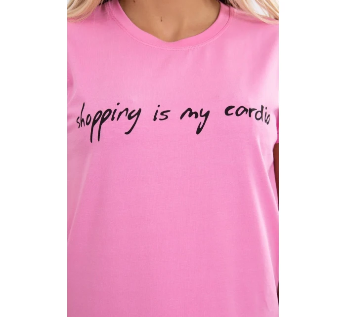 model 18746326 je moje kardio halenka světle růžová - K-Fashion model 18746326 je moje kardio halenka světle růžová - K-Fashion