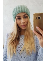 Magda K293 tmavá mätová čiapka s okrajom Magda K293 tmavá mätová čiapka s okrajom