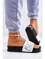 Dámské gumové pantofle Big Star model 21576902 Černobílé - Big Star Shoes Dámské gumové pantofle Big Star model 21576902 Černobílé - Big Star Shoes