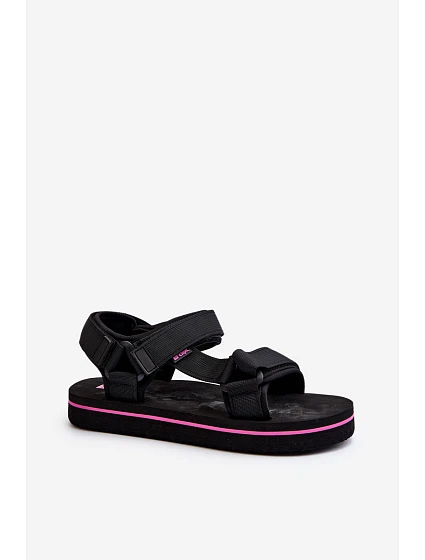 Dámské sandály na platformě model 21649068 Černé - Lee Cooper Dámské sandály na platformě model 21649068 Černé - Lee Cooper