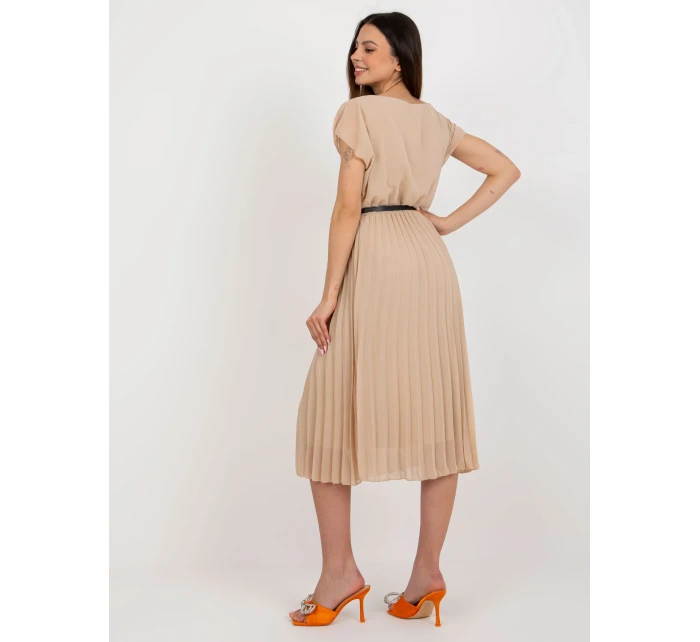 Šaty DHJ SK 8839 1.23X béžová Šaty DHJ SK 8839 1.23X béžová