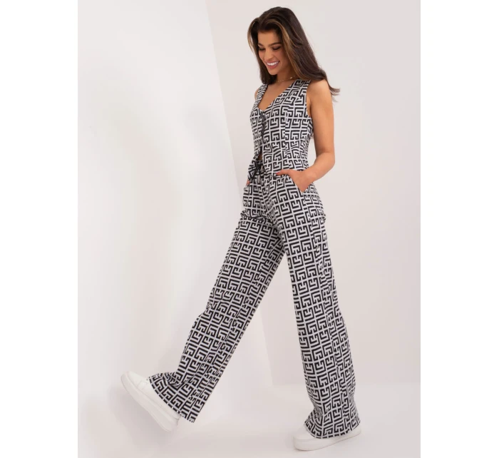 Nohavice LK SP 509563.20X sivá čierna