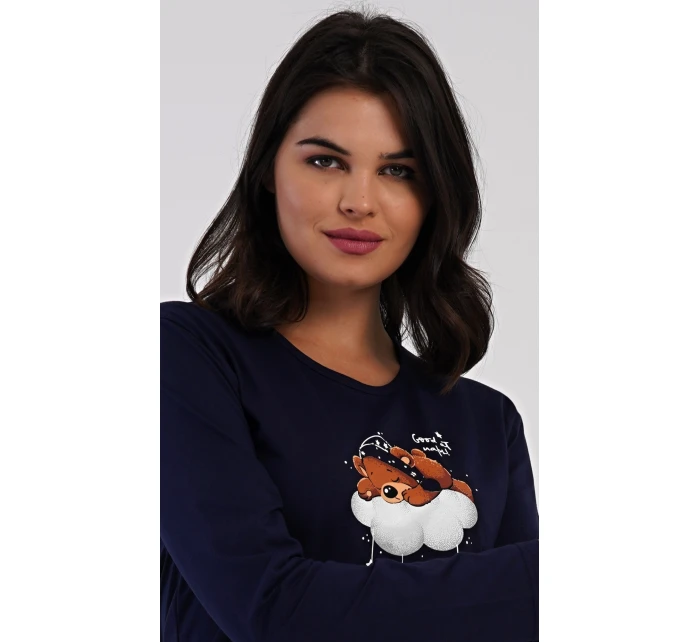 Dámske dlhé pyžamo Medveď na obláčiku