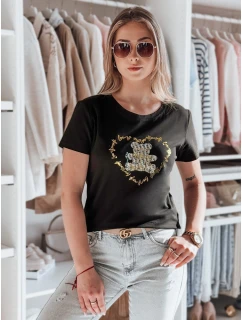 dámské tričko s medvídkem černé Dstreet model 21984282 - FashionStreet