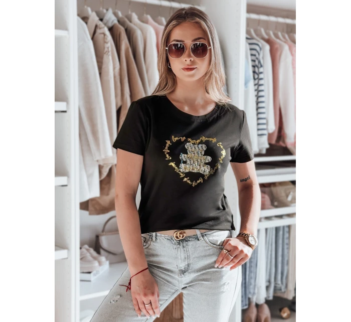 dámské tričko s medvídkem černé Dstreet model 21984282 - FashionStreet dámské tričko s medvídkem černé Dstreet model 21984282 - FashionStreet
