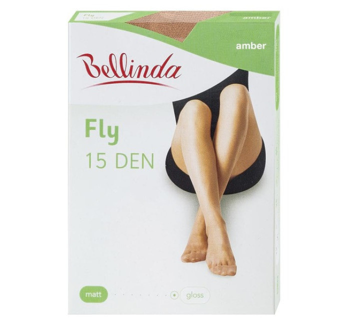 Jemné strečové pančuchové nohavice FLY Pantyhose 15 DEN - Bellinda - amber