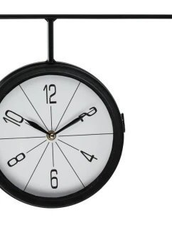 STANIČNÉ NÁSTENNÉ HODINY OBOJSTRANNÉ 30X9X28CM VYNIKAJÚCE DOMÁCE POTREBY