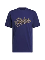 Pánské tričko adidas Varsity Tailsweep Graphic, tmavě modré KH0387 Pánské tričko adidas Varsity Tailsweep Graphic, tmavě modré KH0387