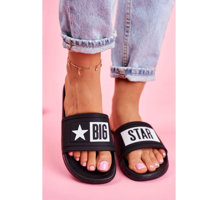 Klapki Damskie Big Star Czarne DD274A266