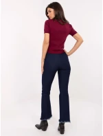 Spodnie IT SP model 21471695 granatowy - FPrice Spodnie IT SP model 21471695 granatowy - FPrice