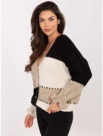 Jumper MI SW 0903.87 černo-béžový