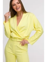 Kalhoty se širokými nohavicemi a předními  model 21047260 - BeWear