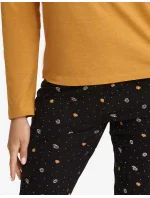 Dámské pyžamo  Hořčicová a černá  model 18754579 - HENDERSON LADIES