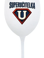 SUPERUČITELKA (MARK) - pohár na biele víno 350 ml
