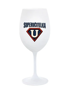 SUPERUČITELKA (MARK) - pohár na biele víno 350 ml