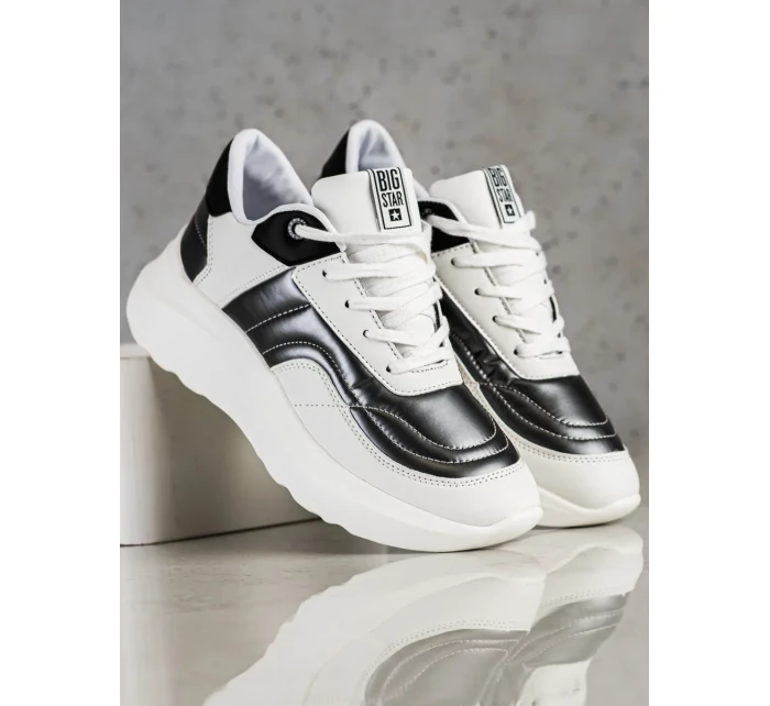 Trendy tenisky dámske biele bez podpätku Trendy tenisky dámske biele bez podpätku