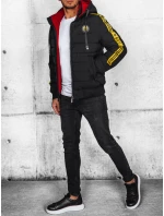 Pánska prešívaná bunda čierna FashionStreet TX4649