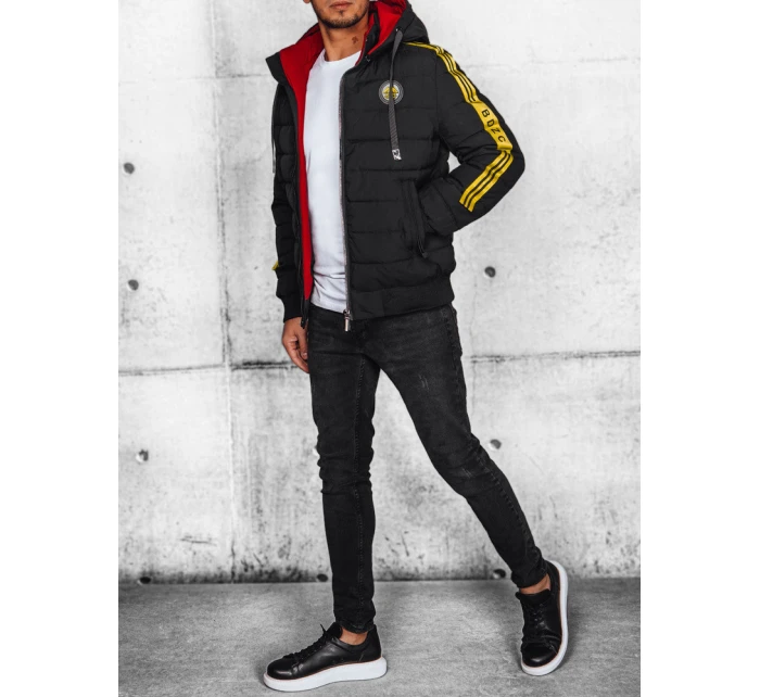 Pánska prešívaná bunda čierna FashionStreet TX4649