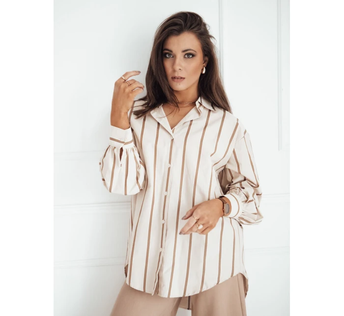 TENESI dámska košeľa béžová FashionStreet DY0380