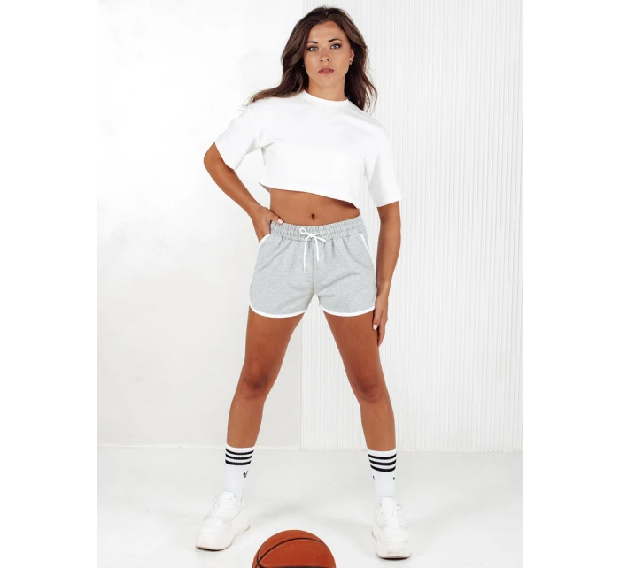 Dámské teplákové kraťasy TOP SPORT light grey Dstreet model 21979476 - FashionStreet Dámské teplákové kraťasy TOP SPORT light grey Dstreet model 21979476 - FashionStreet