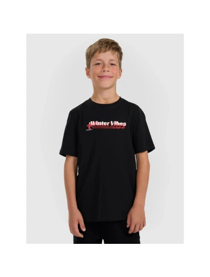 Chlapčenské tričko s potlačou 4F 4FJRAW25TTSHM3168-20S detské