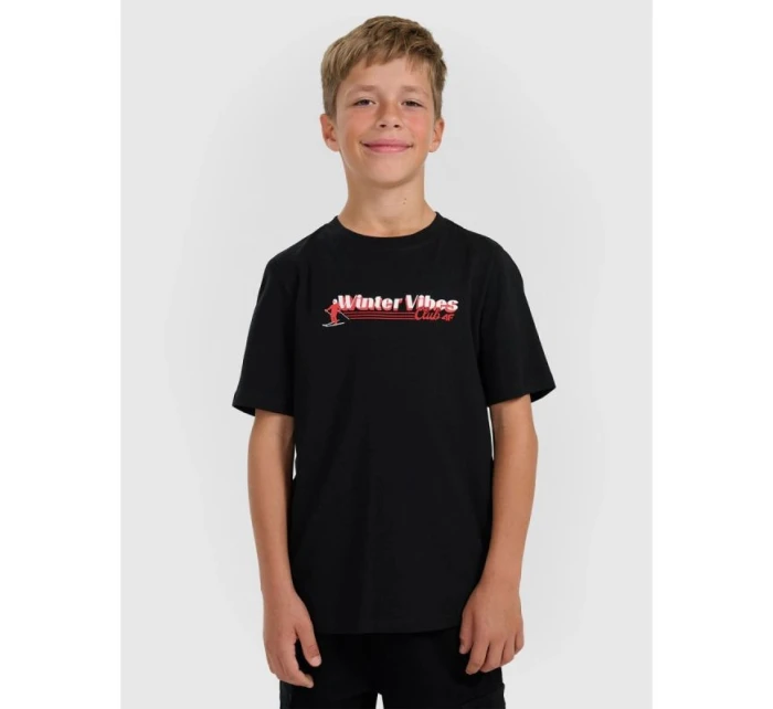 Chlapčenské tričko s potlačou 4F 4FJRAW25TTSHM3168-20S detské