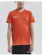 Craft Teamwear Squad Go Jersey Solid Jr Detské športové tričko s výstrihom do V 82.5582 bordová Craft Teamwear Squad Go Jersey Solid Jr Detské športové tričko s výstrihom do V 82.5582 bordová