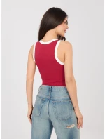 Top model 22024830 ciemny czerwony - FPrice