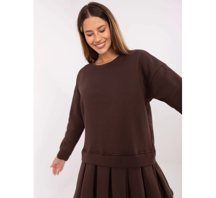 Šaty MI SK 3249.98 tmavohnedé