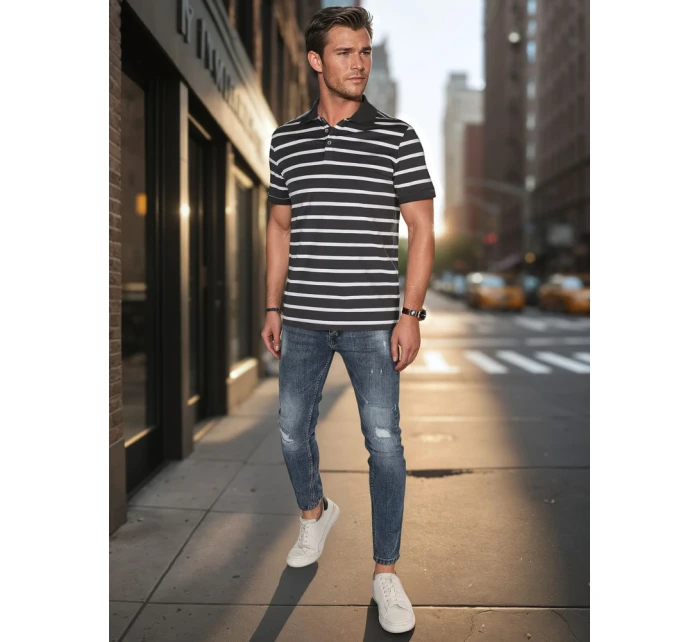 FashionStreet pánska pruhovaná polokošeľa PX0639