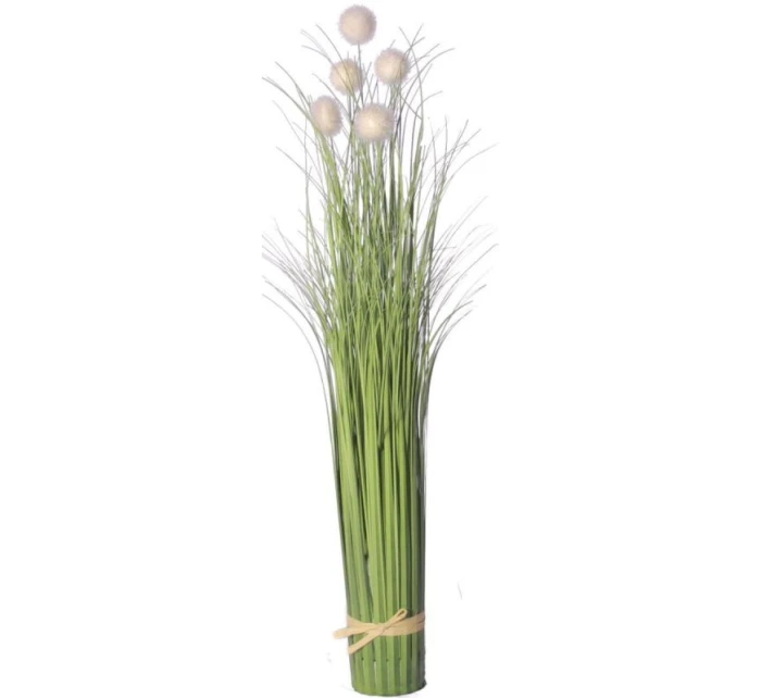 FALOŠNÁ TRÁVA AKO ŽIVÁ S BIELYMI GUĽÔČKAMI 70 CM FALOŠNÁ TRÁVA AKO ŽIVÁ S BIELYMI GUĽÔČKAMI 70 CM