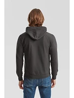 Fruit of the Loom Lightweight Hooded Sweat Pánska mikina s kapucňou a raglánovými rukávmi 16.2140 heather grey