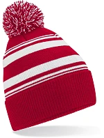 B Pletená čepice s pruhy 53. classic red/white model 22433348 - Beechfield