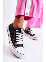 Damskie Trampki Big Star Ażurowe Czarne FF274023