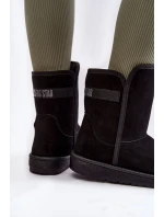 Damskie Wysokie Śniegowce Big Star KK274618 Czarne Damskie Wysokie Śniegowce Big Star KK274618 Czarne