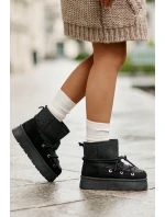 Sněhule S Na Platformě Černé model 21676673 - Boto