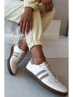 Zazoo N1068 Kožené Nízké Dámské Tenisky Béžové Zazoo N1068 Kožené Nízké Dámské Tenisky Béžové