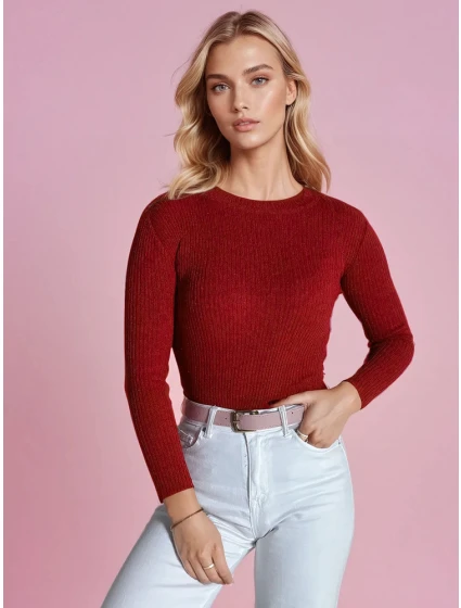 Dámský svetr červená Dstreet model 21964160 - FashionStreet