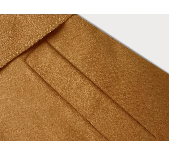 Dámsky krátky kabát Minimalist v horčicovej farbe (758ART)