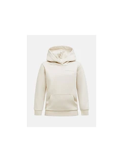 Detská mikina PEAK PERFORMANCE Jr Original Small Logo Hood, farba béžová