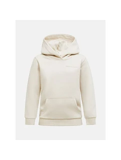 Detská mikina PEAK PERFORMANCE Jr Original Small Logo Hood, farba béžová