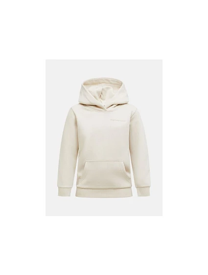 Detská mikina PEAK PERFORMANCE Jr Original Small Logo Hood, farba béžová