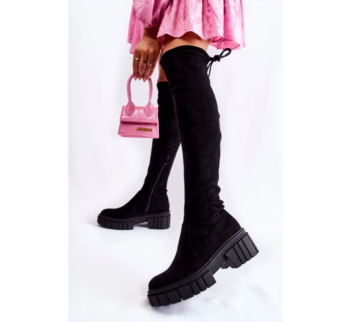 Dámské semišové boty Černá model 21593733 - Boto