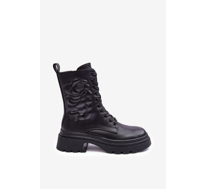 Kožené Workery Botky  Černé model 21633968 - S.Barski