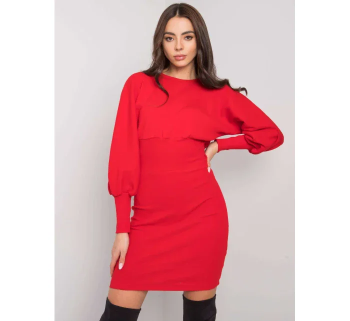 Šaty RV SK model 16300635 červená - FPrice Šaty RV SK model 16300635 červená - FPrice