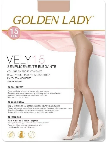 Dámske pančuchy Vely 15 Den - Golden Lady