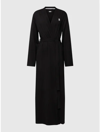 Dlhý dámsky župan YI2022635 001 čierny - DKNY Dlhý dámsky župan YI2022635 001 čierny - DKNY