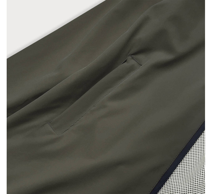 Letná dámska bunda v olivovej farbe s podšívkou (HH036-7)