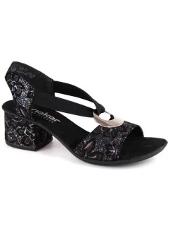 Pohodlné černé sandály W model 21003017 - Rieker