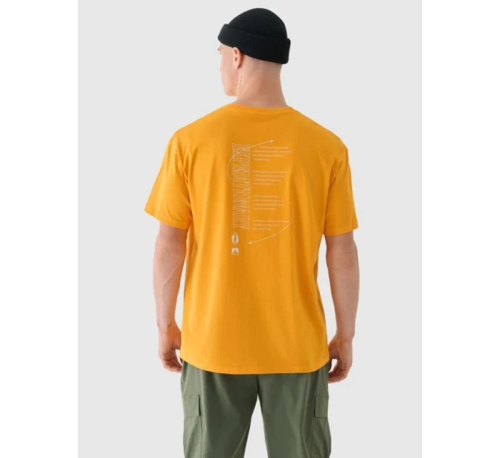 Pánske tričko oversize s potlačou 4F 4FRAW24TTSHM2578-70S